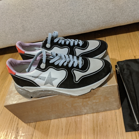 Golden Goose Shoes - Golden goose glittered sole running sneaker